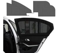 ZBYFCLK 4 Pièces Pare Soleil Voiture bébé pour Volvo XC60 2 (II) 246 I 2017-2024,fenêtre latérale de Voiture Anti-moustiquaire Chaussette Voiture Soleil Bloquer Les Rayons UV