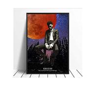 ZBYYFC Impression Sur Toile 30 * 50cm Senza Cornice Kid Cudi-Man On The Moon Album Pop Music Cover Music Star Living Roomation Poster Decor Living Room