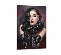 ZBYYFC Impression Sur Toile 60 * 90cm Senza Cornice Dita von Teese Poster ad acquerello Arredamento per la casa Decorativo Soggiorno Camera da letto