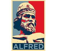 ZBYYFC Impression sur toile Affiche 40 * 60cm Senza Cornice Alfred The Great 'Hopegraphic King of Wessex Print Picture Paintings for Living Room Bedroom Decoration