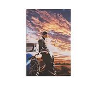 ZBYYFC Toile Peinture 60 * 90cm Senza Cornice PAUL Car WALKER Poster retrò e stampe d'arte murale Arredamento moderno per la casa da letto della famiglia