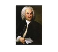 ZBYYFC Toile Tableau 40 * 60cm Senza Cornice Il compositore Johann Sebastian Bach Wall Paint Art Poster Decor Modern Home Artworks Idea regalo