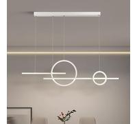 ZBZFGE 56W Dimmable Kitchen Island, Pendant Light for Living Room, Linear Chandelier(Color:B)(Color:A)