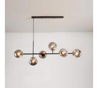 ZBZFGE 6 lumières en Verre Moderne Pendant léger Nordique e27 réglable avec tir Chasse à Lampe de Ferme pour Le Salon