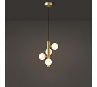 ZBZFGE Adjustable Height Chandelier with Clear Glass Globe, Vintage Mid-Century Style for Dining and Living Room (Size: Black, 9-Light)