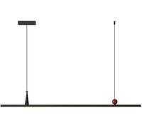ZBZFGE Aluminium Noir LIGNANT Light DIMPRICATEUR MODERNAL Minimaliste Tableau DE DURNAGE Prost LEDLIER LIGHTURE du Lighte DE COULRAGE 3 Commandes Compatible avec CUILD Island Office (Taille: 120 cm)