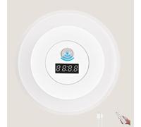 ZBZFGE Applique Murale d'intérieur LED avec détecteur de Mouvement, Applique Tactile à intensité Variable, avec Horloge télécommande, Applique Murale sans Connexion électrique, Lampe de Lecture