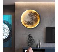 ZBZFGE Applique Murale LED à intensité Variable en Forme de Lune avec télécommande, 31 W, Lampe de Lune pour Chambre d'enfant, Lampe de lit Design 3D pour garçons et Filles, veilleuse 3000 K-6000