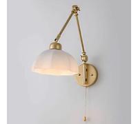ZBZFGE Applique Murale réglable avec Interrupteur, Fleurs, Abat-Jour en Verre, Bras pivotant, éclairage Mural intérieur, Rotatif à 360 ° avec Bras articulé, Lampe décorative Florentine pour Chambre à