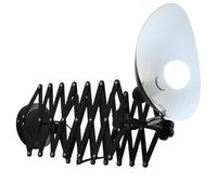 ZBZFGE Applique réglable avec Bras pivotant Applique Murale Industrielle Vintage Bras pivotant Bras télescopique en métal Lampe de Lecture Murale intérieur Noir Applique Ciseaux rétro pour Chambre