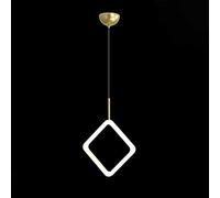 ZBZFGE Boutique Decoration Pendant Ring Acrylic, 3000K Warm White Ceiling Hanging Light Fixture, Contemporary Droplight for Dining Living Room Bedroom,A-L