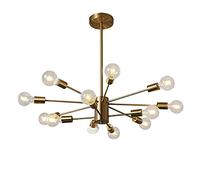 ZBZFGE Chandelier DE CHANDELLE IRRÉGULAIRE MÉTAL IRRÉGULAIRE Vintage du CHAMPELLES HOTERS CAFÉ CAFÉ Bar Flush MOUR Montre LEILLES Copper 5 + 5T （Copper-8 + 4T）