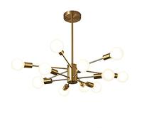 ZBZFGE Chandelier DE CHANDELLE IRRÉGULAIRE MÉTAL IRRÉGULAIRE Vintage du CHAPELLAGE Hotels CAFÉ CAFÉ Bar Flux Montre LEILLES DE PLAFICATION Copper 5 + 5T （Gold-6 + 6T）