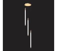 ZBZFGE Chandelier d'entrée grandi Foyer escalier Haut plafonds Long Tube Suspendu lumière Noire Ferme Moderne linéaire LED pour Le Salon Hall D 3 lumières