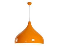 ZBZFGE Chandelier Metal Lampshade Bedroom Decor Light Nordic Style Bedside Adjustable Ceiling Hanging Lamp for Living Room, Kitchen Island, Hotel (Color : Orange, Size