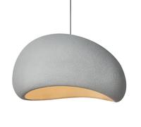 ZBZFGE Chandelier Minimaliste en résine Hauteur réglable, Pendentif en polystyrène Haute densité, luminaires de Plafond, Lampe Suspendue décorative pour Cuisine, Restaurant, Salle à Manger (Naturel,