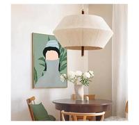 ZBZFGE Chandelier Moderne pour Le Salon décoration de la Chambre avec Une Teinte en Tissu Blanc (A-D45 cm)