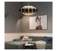 ZBZFGE Chandelier pétale Rond Moderne Accessible Luxe Populaire Pendentif coloré léger Salon de Chambre Manger Cuisine, lustres à LED, lumière Suspendue (OneColor, dia80cm)
