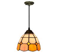 ZBZFGE Chandeliers Vintage, Ombre de vitrail de Style CeIillight, Pendentif réglable, Chambre à Coucher, Couloir, 15 cm, 5 (4)