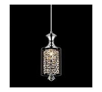 ZBZFGE Chrome Crystal en Verre, Luxe Moderne M-II Pendant Cristal, Plafond réglable plafonnier Lampe pour Salon Salle Manger Cuisine Bar de Chambre à Coucher déco, Suspendu
