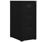 ZBZFGE Classeur de Bureau en Acier StorageUnité d'archives Mobile - Noir 46 x 62 x 102,5 cm Idéal pour l'espace de Travail la Gestion des Documents