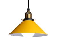 ZBZFGE Classic Industrial Pendant Light - Vintage Metal Chandelier with Hardware Shade for Dining Room, Bedroom, Balcony, Kitchen, and Bar (Pink)