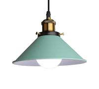 ZBZFGE Classic Industrial Pendant Light - Vintage Metal Chandelier with Hardware Shade for Dining Room, Bedroom, Balcony, Kitchen, and Bar (Pink)