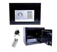 ZBZFGE Coffre-Fort de sécurité Ignifuge avec Clavier numérique - pour papiers d'identité, Tures, Documents, Petit Coffre-Fort électronique/Noir/8,5 L