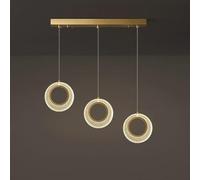 ZBZFGE Crystal Hanging Round Ring Flush Mount Ceiling Lamp Compatible with Kitchen Living Room Dining Table Bedroom,Ceiling Light Fixture,One Color-46cm