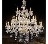 ZBZFGE Crystals Cristal Plafond Chandelier, Grand Salon Élégant Splendide pour Cuisine, Salle à Manger, Salon