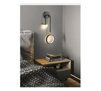 ZBZFGE Double Head Pendant Acrylic Ring Glass Wall Home Living Room Bedroom Bedside Lamps,s,One Color-Right