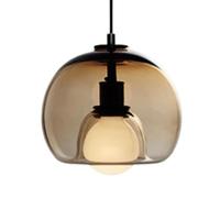 ZBZFGE E27 Snail Bouth Single -Head Chandelier, American Style Glass Pendant Personnalité créative Suspendue Lumière, Lampe supérieure à Mouche, Barre de dîner Dentuer Present