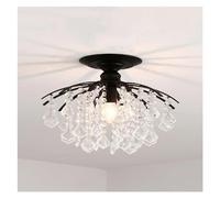 ZBZFGE Éclairage de en Cristal Compatible avec la Salle à Manger Vivante Gold Black LED Lampes luminaires, Plafond Pendentif léger, lumière Suspendue (onColor)