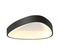 ZBZFGE Lampe Plafond Triangulaire Motif géométrique Moderne plafonnier dalmable LED Chasse des plafonniers pour la Cuisine de Salle à Manger, Taille: Noir (lumière Tricolore) 52 cm