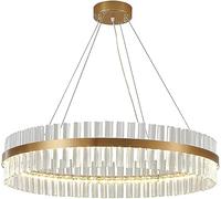 ZBZFGE Lampes de Suspension en Métal avec Feuille Vitrée, Disques de Table pour Salle à Manger, Entrée, Cloître, Cuisine, Chambres