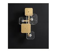 ZBZFGE Les ondulations d'eau Verre Or Mur en cuivre dimmable à LED Luxe Luxueuse s'accompagnement de décoration intérieure décor des lumières d'allée,