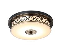ZBZFGE Lil de Plafond rétro Round Flush Mount plafonnier LED LELIER PLAFIER LECLAGE, Vintage près des plafonniers pour Le Salon Halway Homeway Home Decor / dia50cm
