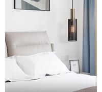 ZBZFGE Long Tube for Dining Rooms and Living Spaces - Black & White Iron Chandelier with Adjustable Chain