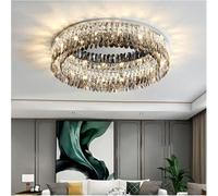 ZBZFGE Louteurs Plafond en Cristal LED Compatible avec Le Salon la Cuisine d'éclairage de Chambre Coucher Lampe à plafonnier Moderne,