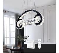 ZBZFGE Lustres LED compatibles Le luminaire de Cuisine Post Moderne à Lampe en Cristal dimmable avec télécommande,