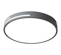 ZBZFGE Lustres, LED Économie d'énergie Flush Mount Aménagement latérale Round Classic Hollow Art Éclairage de Plafond Tremblage en Trois Couleurs (Couleur Gris, Taille: Petite)