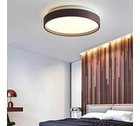 ZBZFGE Lustres Modernes Semi Flush Mount LED 3000-6000K Round Lampe Low Profile Fixtures for Bedroom Kitchen Entryway Bathroom Plafond 45 cm Gold, Hanging Light (Marron, 35c)