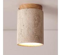 ZBZFGE Marbre Petit Couloir luminaires Ferme de Plafond à proximité du en Pierre Naturelle Rustique plafonnier Lampe Vintage