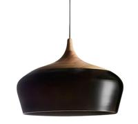 ZBZFGE Metal Dome Pendant Light, Decorative Chandelier for Kitchen and Restaurant, Nordic Creative Fixture(Dark,30cm)