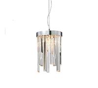 ZBZFGE Nordic Crystal Chandelier Light Luxury Round Salon Salle Manger de Chambre à Coucher léger Escaliers Hobby Silver Light-Silver lumière Suspendue 32 cm