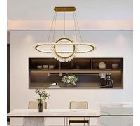 ZBZFGE Nordic Home Decor Dining Room Pendant Lights Light Chandelier pour Le Salon (Longueur 80 cm, Gold_Warm White)