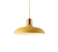 ZBZFGE Nordic Industrial Style Pendant Light with Colorful Dome Lampshade, Adjustable Ceiling Suspension for Kitchen Island, Bar, Restaurant, Living Room (40cm)