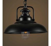 ZBZFGE Nordic Value Creative Industrial Wind Burner Retro Iron Art Tube Bar Restaurant Lantern Coffee Shop Bronze Pot Top Chandelier Lighting, Hanging Light (A, 38 cm)