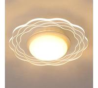 ZBZFGE Nordic White Flowers Bedroom Light Moderne Minimaliste Floral près du Couloir Asle Plafond Lampe Mid Century Cuisine Chandelier pour la Salle à Manger de Bureau Escaliers Entrée Salon/B