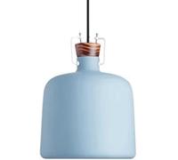ZBZFGE Pendre Light Classical Hanging Lampe V-Intage Metal Ajustement Associé en bois moderne Décoration de plafond Compatible avec la cuisine intérieure Rustique, Lumière suspendue (bleu, 13,7 pouces